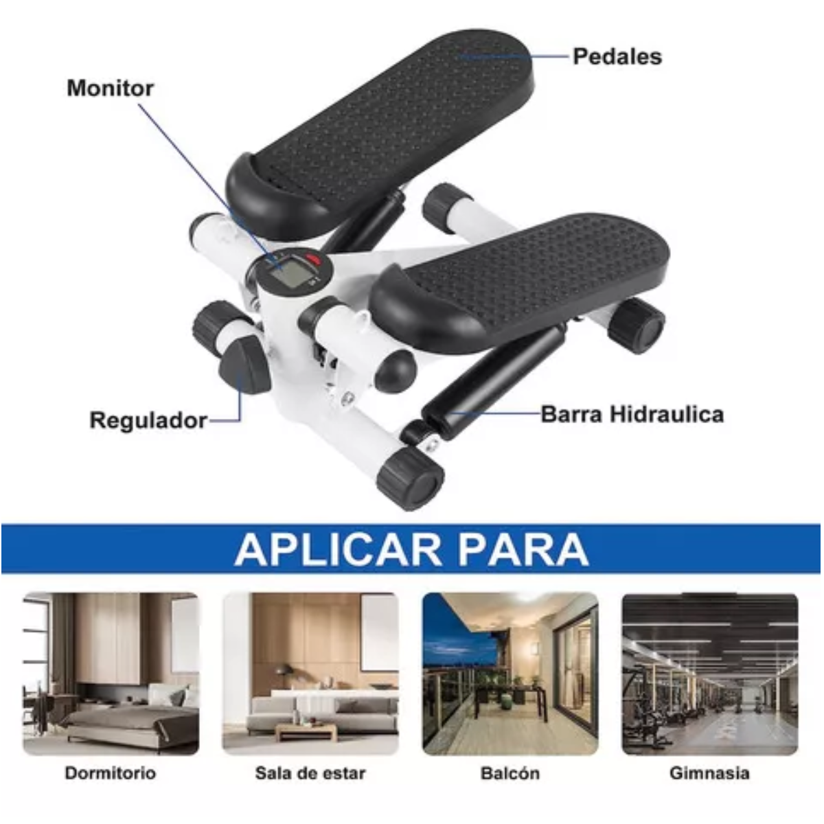 Mini Escaladora Stepper Maquina Ejercicio Fitness.