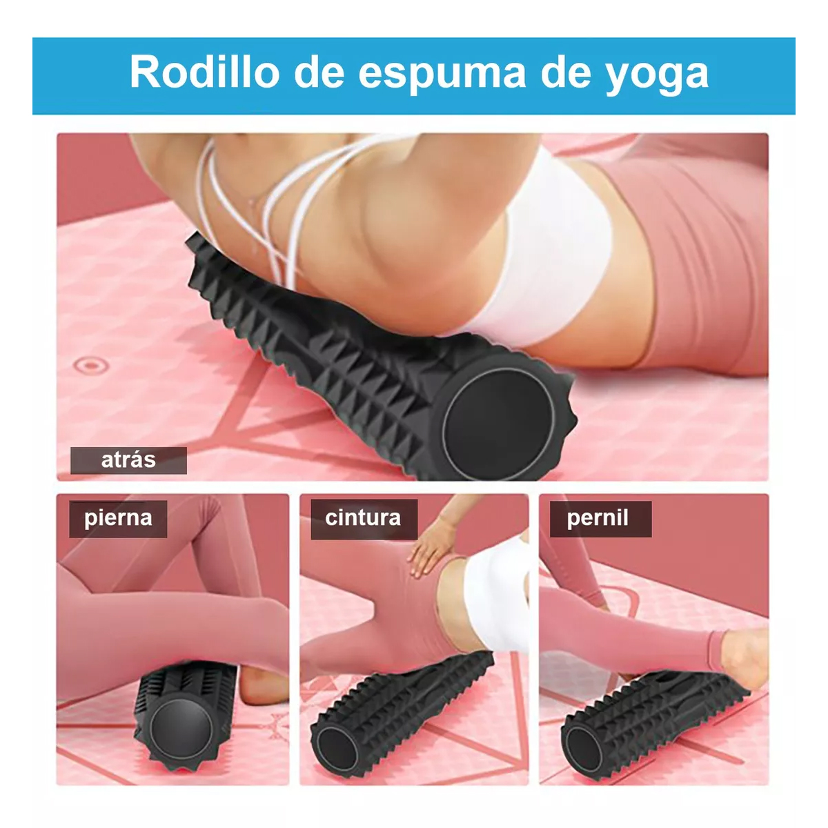Rodillo Masaje Muscular Foam Rodillo Espuma Yoga Pilates 6 U