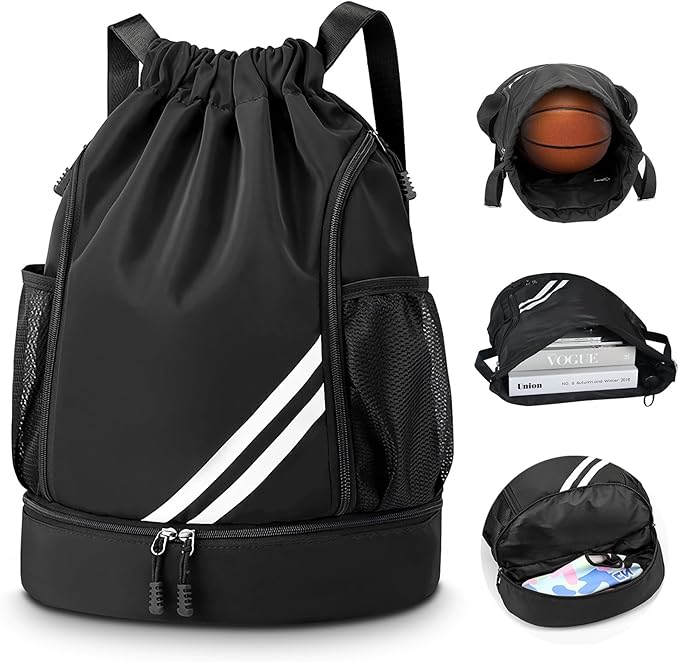 SYCYKA Bolsas de Cuerdas para el Gimnasio, Mochila de Cordón, Bolsas de Cuerdas, Repelente al Agua Bolsa de Natación de Nylon Estudiantes Escuela Mochila Cuerda para el Gimnasio Compras Deporte Yoga.