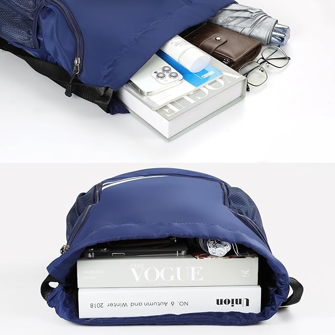 SYCYKA Bolsas de Cuerdas para el Gimnasio, Mochila de Cordón, Bolsas de Cuerdas, Repelente al Agua Bolsa de Natación de Nylon Estudiantes Escuela Mochila Cuerda para el Gimnasio Compras Deporte Yoga.