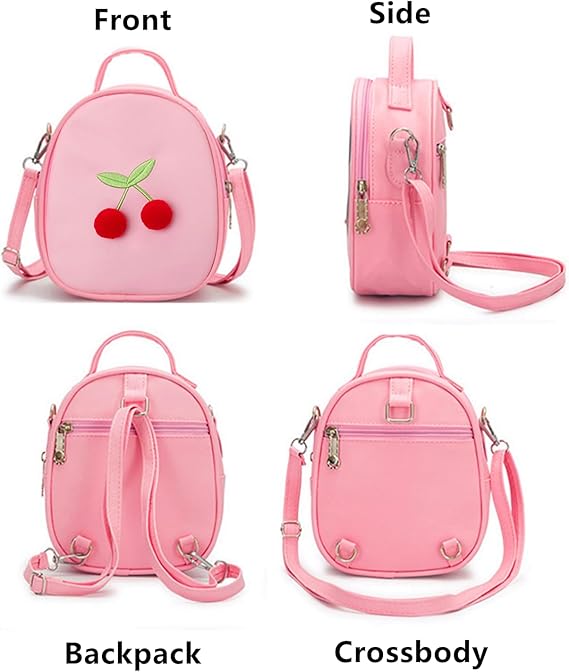 A AACKS - Bolso cruzado de dibujos animados para niñas pequeñas con correa ajustable, bolso moderno con asa para niñas.