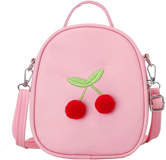 A AACKS - Bolso cruzado de dibujos animados para niñas pequeñas con correa ajustable, bolso moderno con asa para niñas.