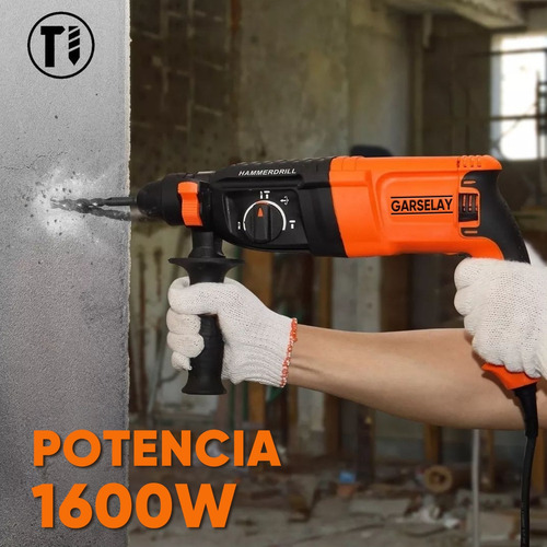 Rotomartillo Cincelador Perforador Taladro Sds Juego 1600w.