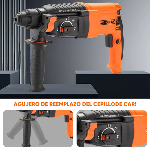 Rotomartillo Cincelador Perforador Taladro Sds Juego 1600w.