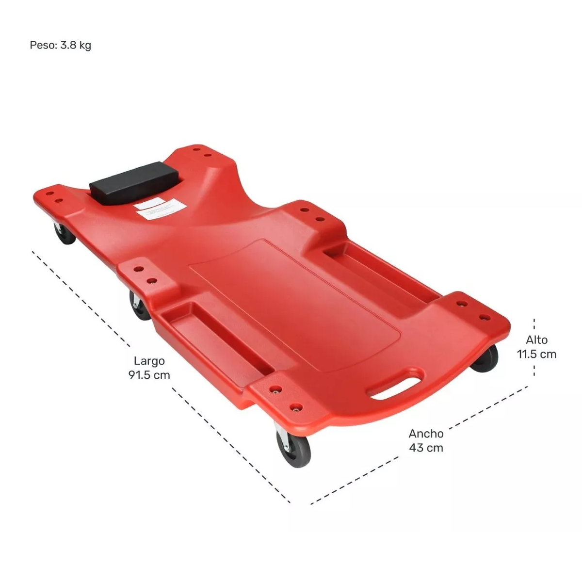 Cama Deslizante Para Mecanico De 36 Pulgadas 150kg.