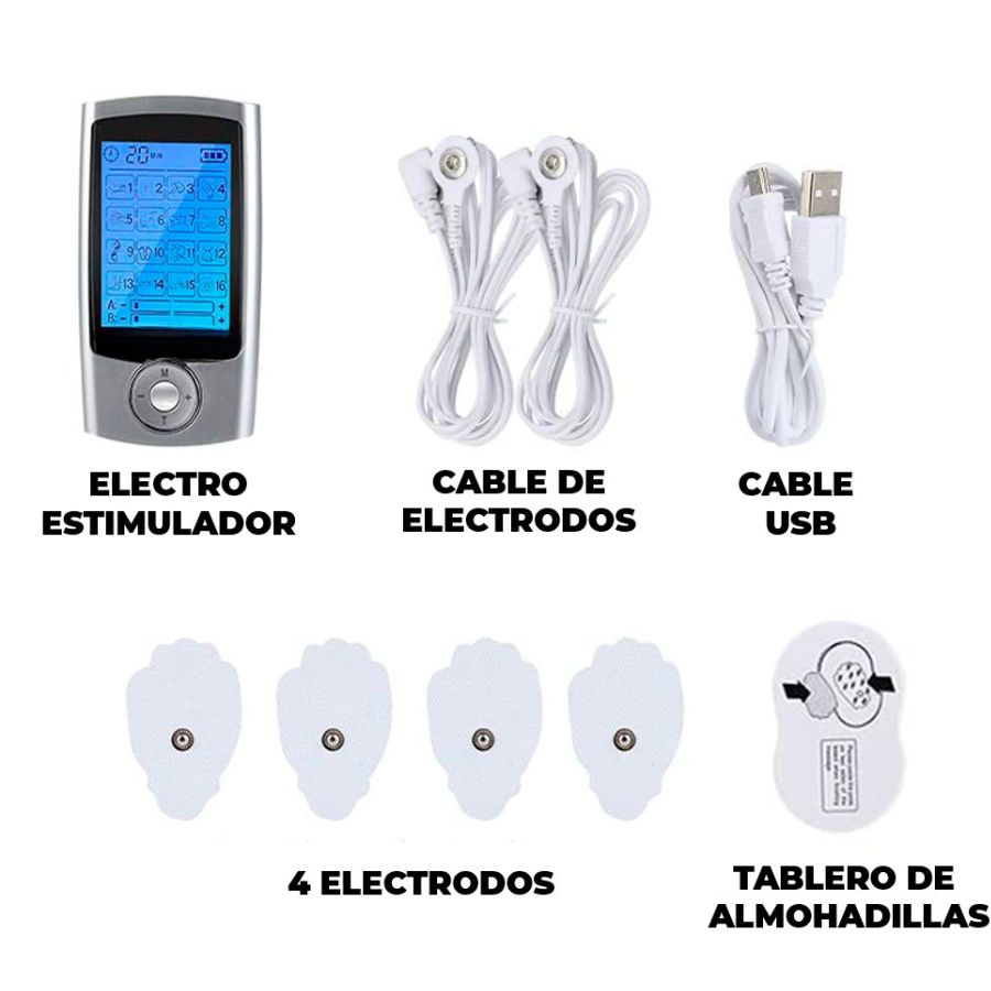 ElectroEstimulador portatil  para masajes 15 intensidades Anticelulitis tonificador.