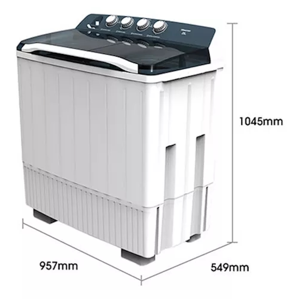 Lavadora Semiautomática Doble Tina 20kg Hisense Wsa2001p.