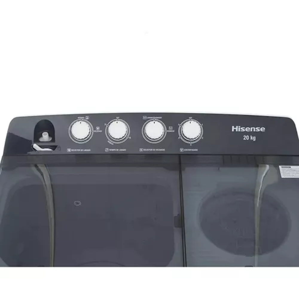 Lavadora Semiautomática Doble Tina 20kg Hisense Wsa2001p.