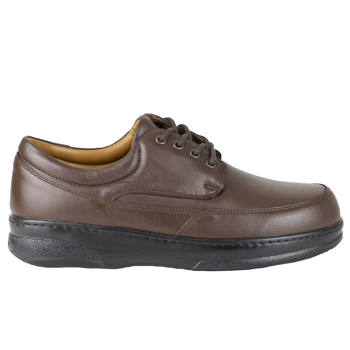 Zapatos Derby Para Hombre Terapie Pie Diabético Acolchado 204 Café Original.