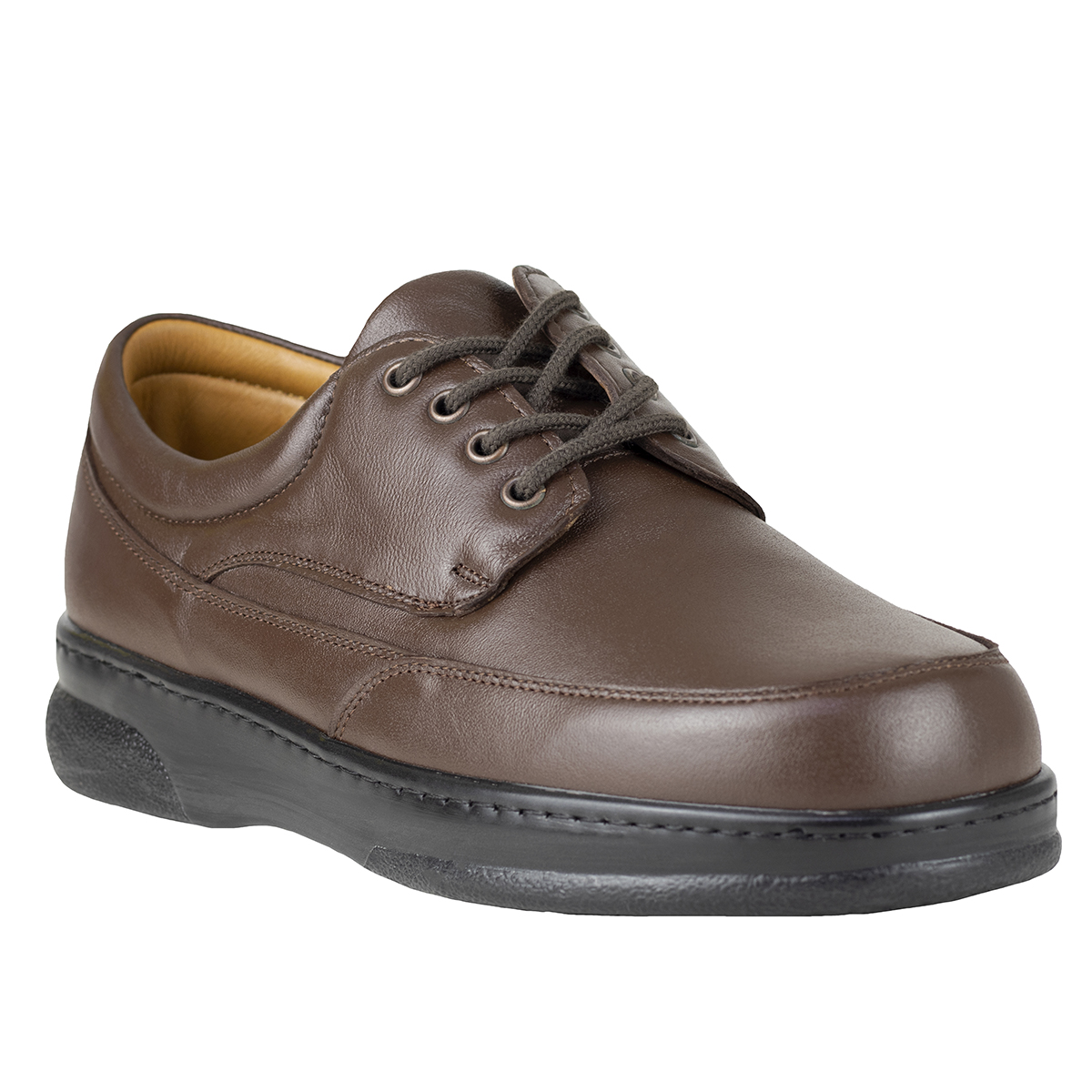 Zapatos Derby Para Hombre Terapie Pie Diabético Acolchado 204 Café Original.
