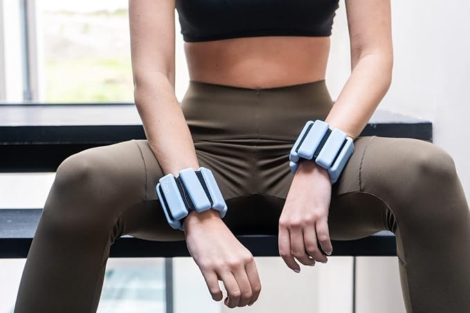 UCAN Pesas para Tobillos y Muñecas | Polainas de Silicon de Medio o Un Kilo (0.5-1.5 kg) para Pilates, Yoga y Fitness | Muñequeras y Tobilleras con Peso | Varios Colores.