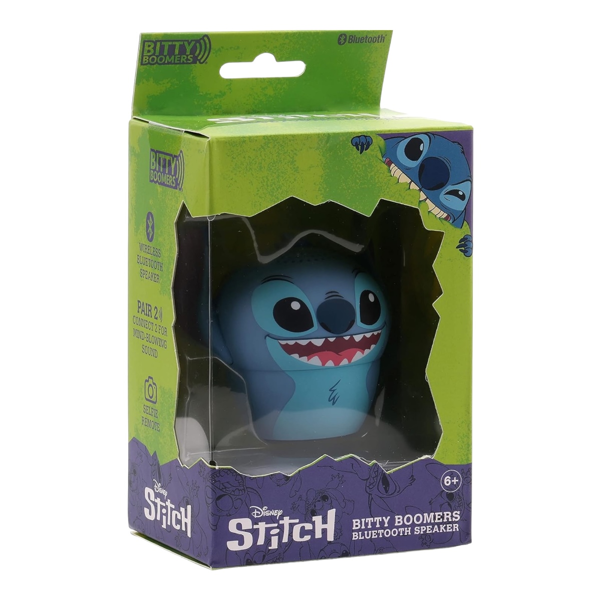 Bitty Boomers Disney: Stitch - Mini Altavoz Bluetooth Color.