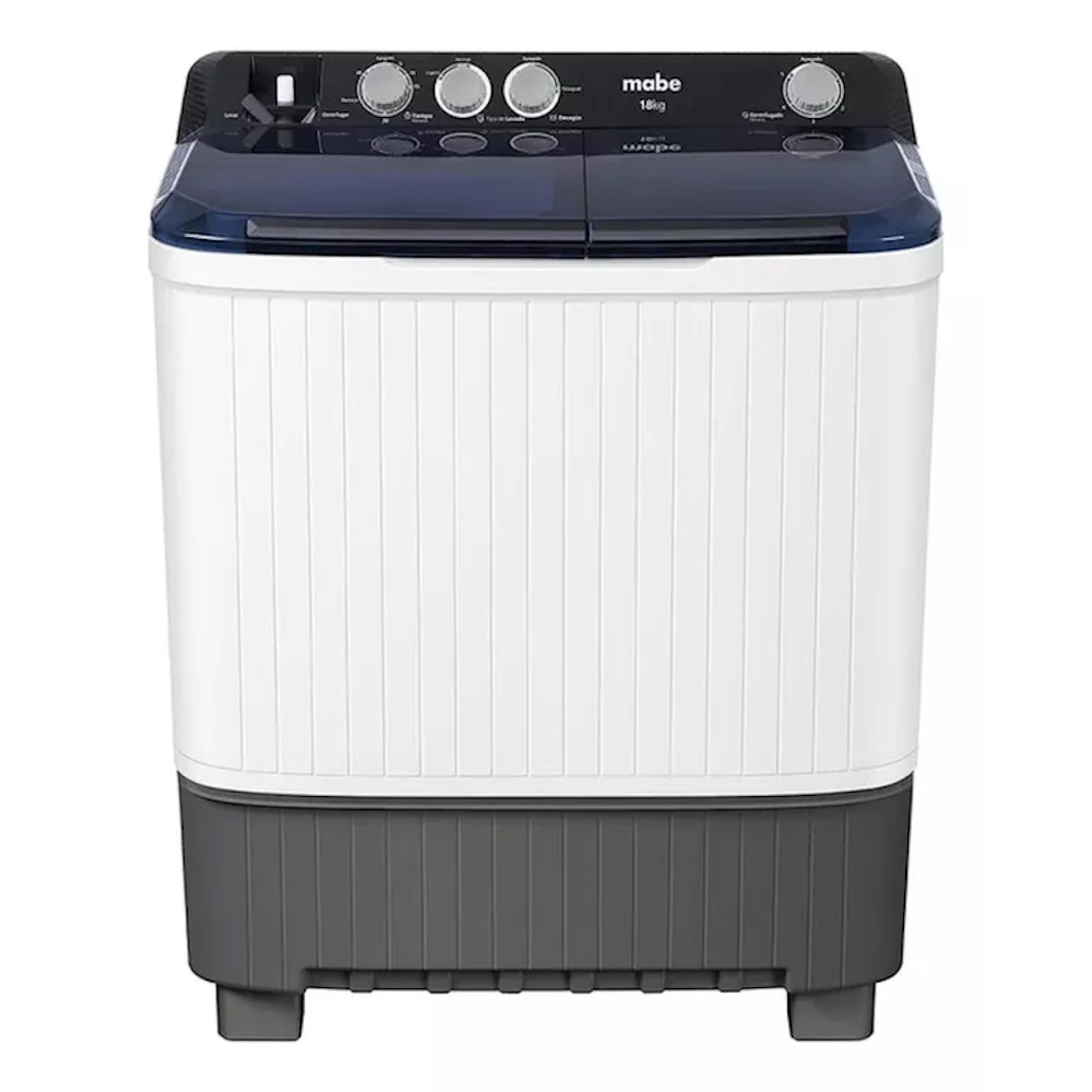 Lavadora Semiautomática Doble Tina 18kg Lmdx8124hbab0 Mabe.