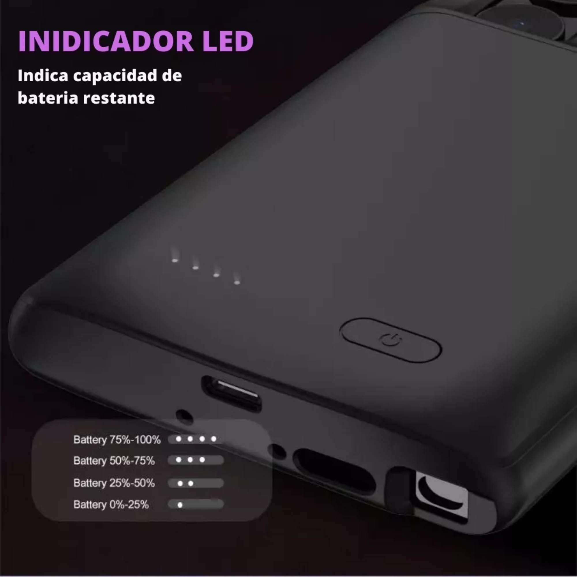 Funda Cargador Bateria Para Samsung Galaxy S24 Color Negro