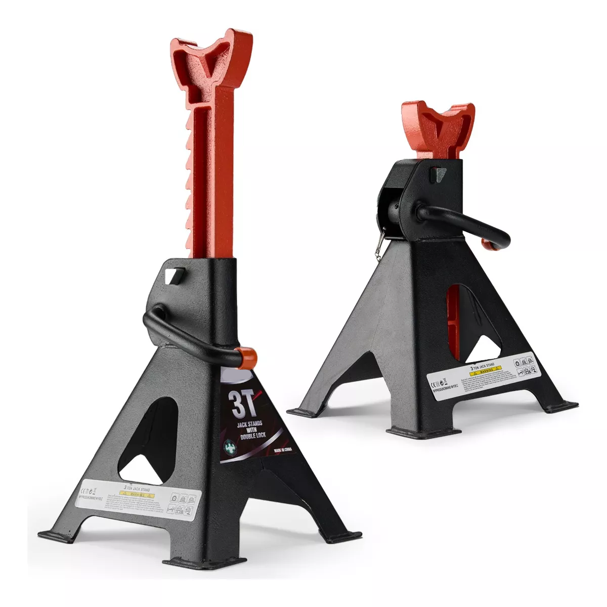 Torre Auto 2 Piezas Doble Seguro Altura 3 Toneladas 29-41 Cm.