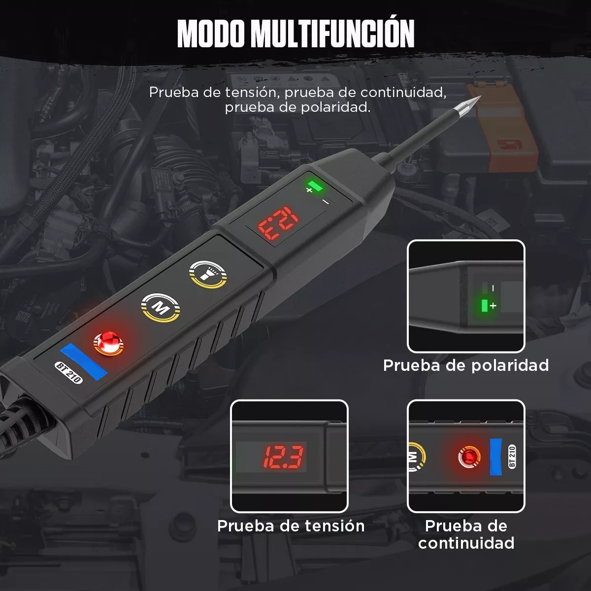 Probador De Sonda De Circuito Prueba De Voltaje 6-30v.