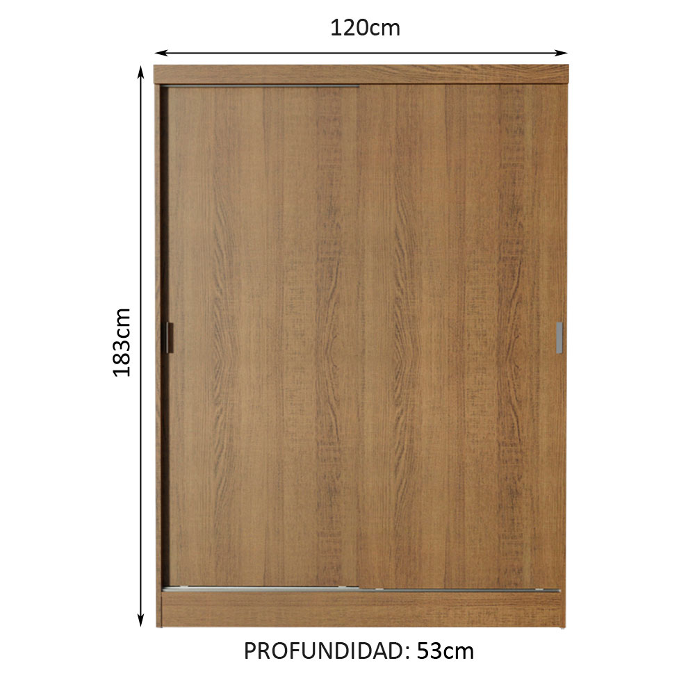 Ropero Closet Madesa Luke 2 Puertas con Cajón con llave MM