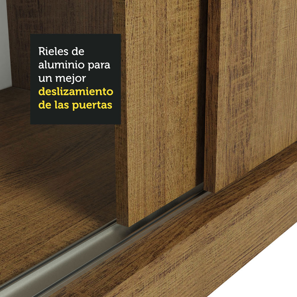 Ropero Closet Madesa Luke 2 Puertas con Cajón con llave MM