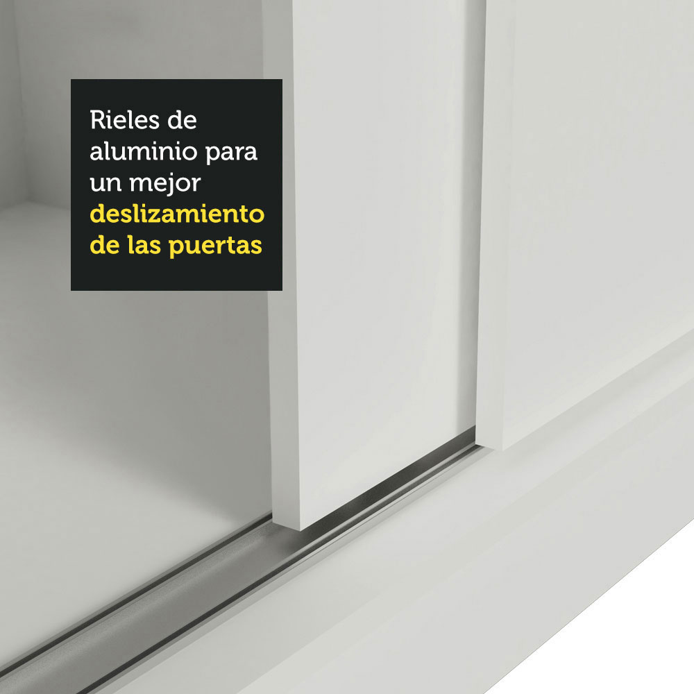 Ropero Closet Madesa Luke 2 Puertas con Cajón con llave BB