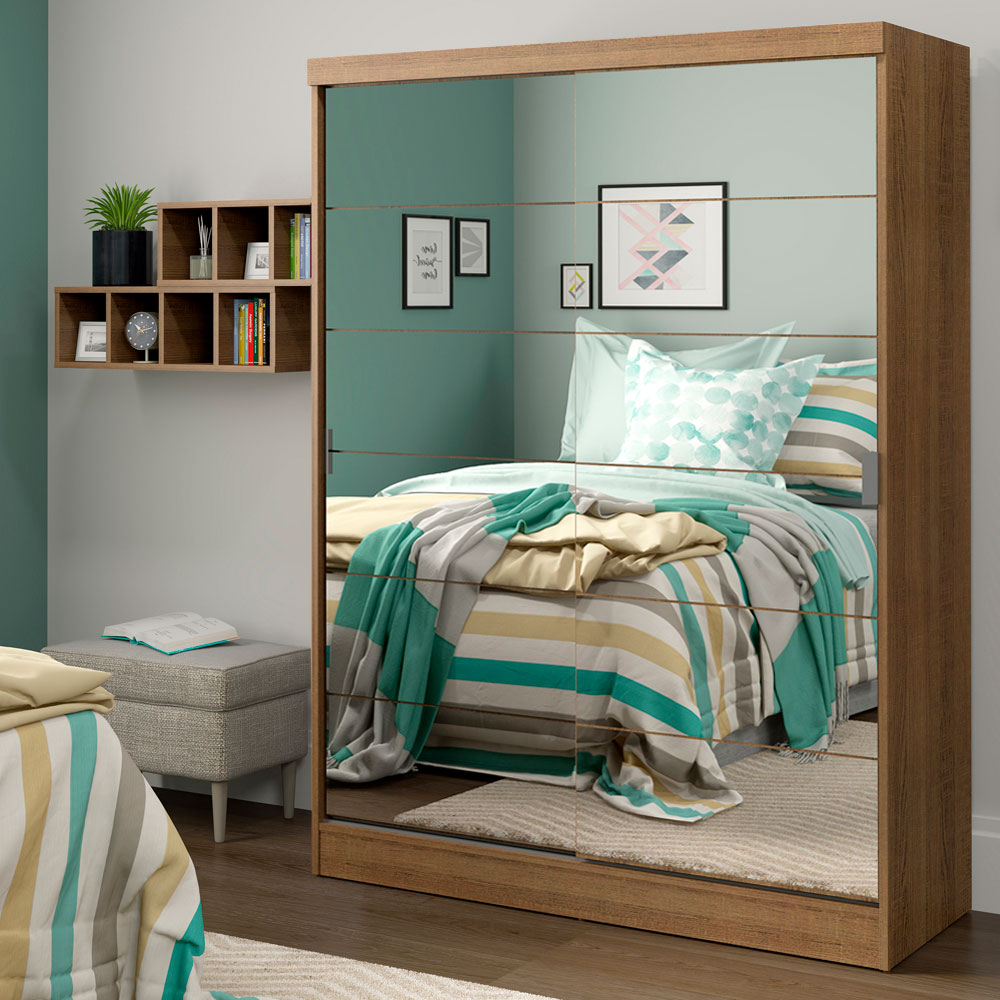 Closet Luke Madesa con 2 Puertas y 2 Espejos MM.
