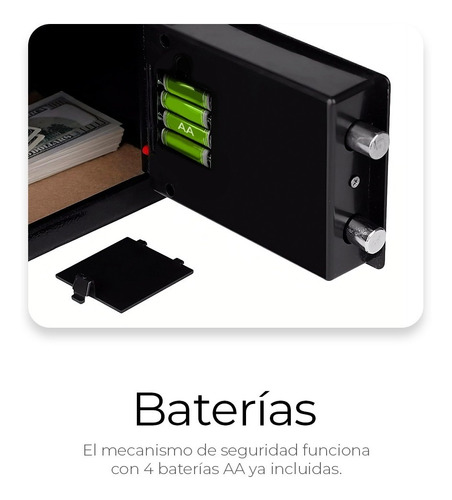 Caja Fuerte Digital De Alta Seguridad Con Código Y Llave.