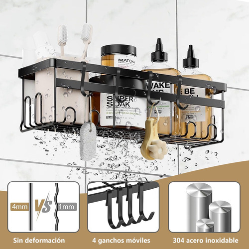 10pzs Estante Organizador Ducha Regadera Estantes Para Baño.
