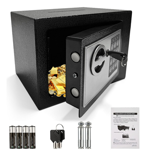 Caja Fuerte Digital De Alta Seguridad Con Código Y Llave.