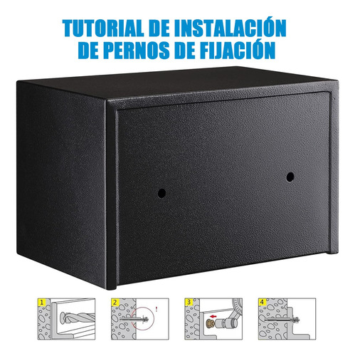 Caja Fuerte Digital De Alta Seguridad Con Código Y Llave.