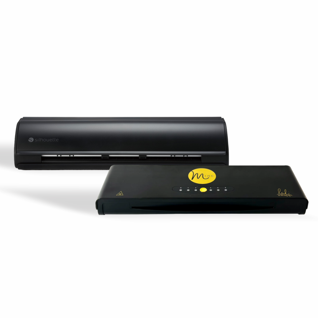 DUO NEGRO MINC SILHOUETTE CAMEO 5 + LAMINADORA 12".