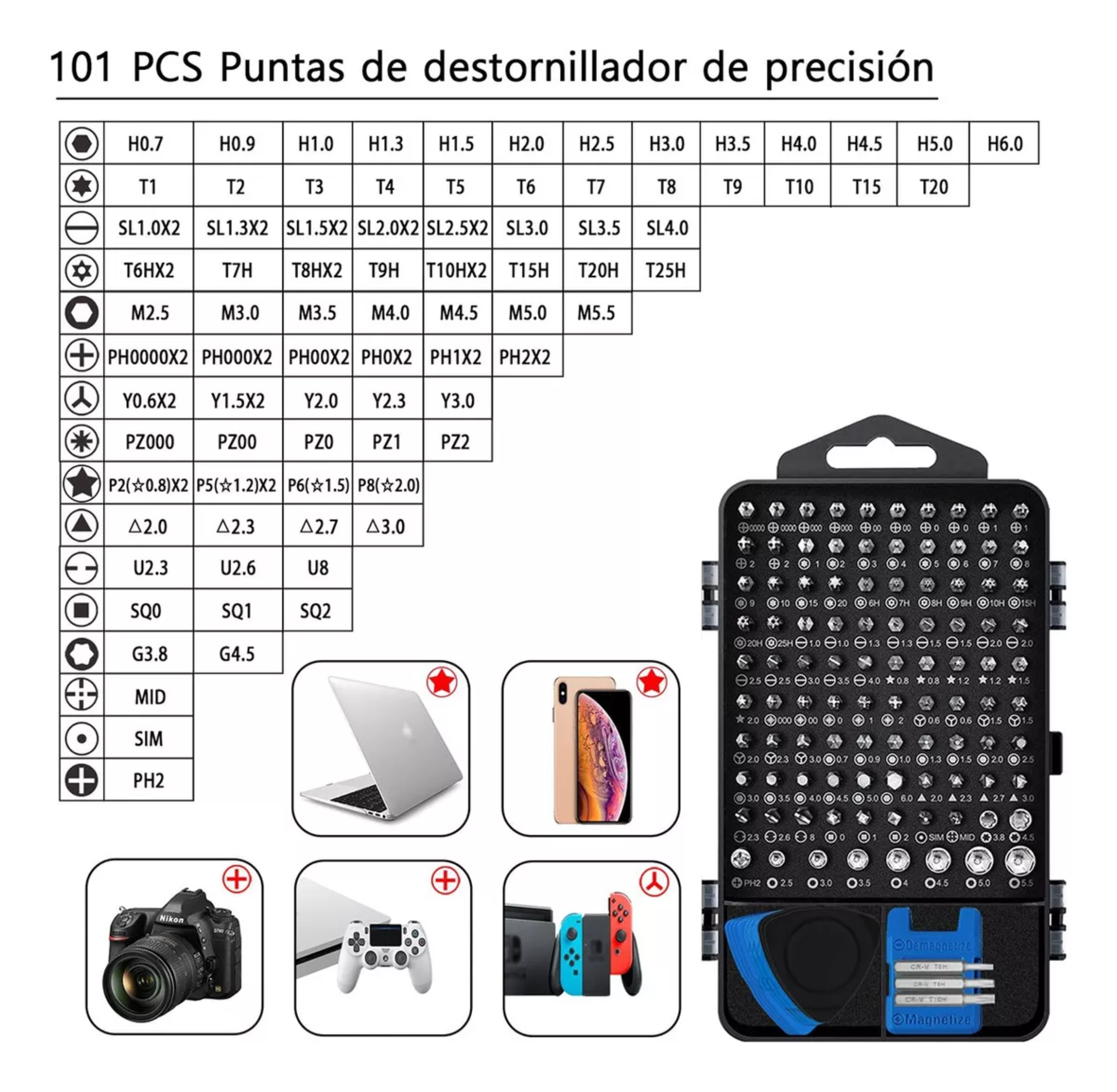 Kit De Desarmadores Y Juego De Destornilladores 130 En 1.