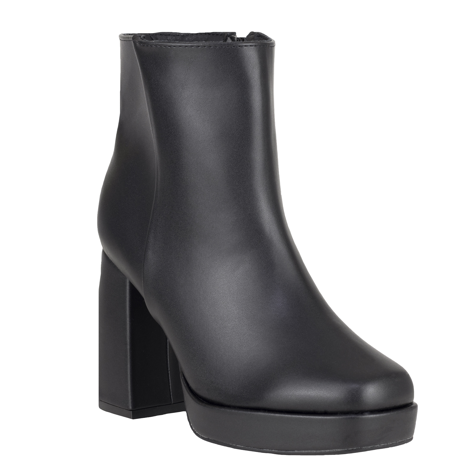 Botines Con Tacón Para Mujer Lady Paulina 25501 Negro Cierre +10cm.