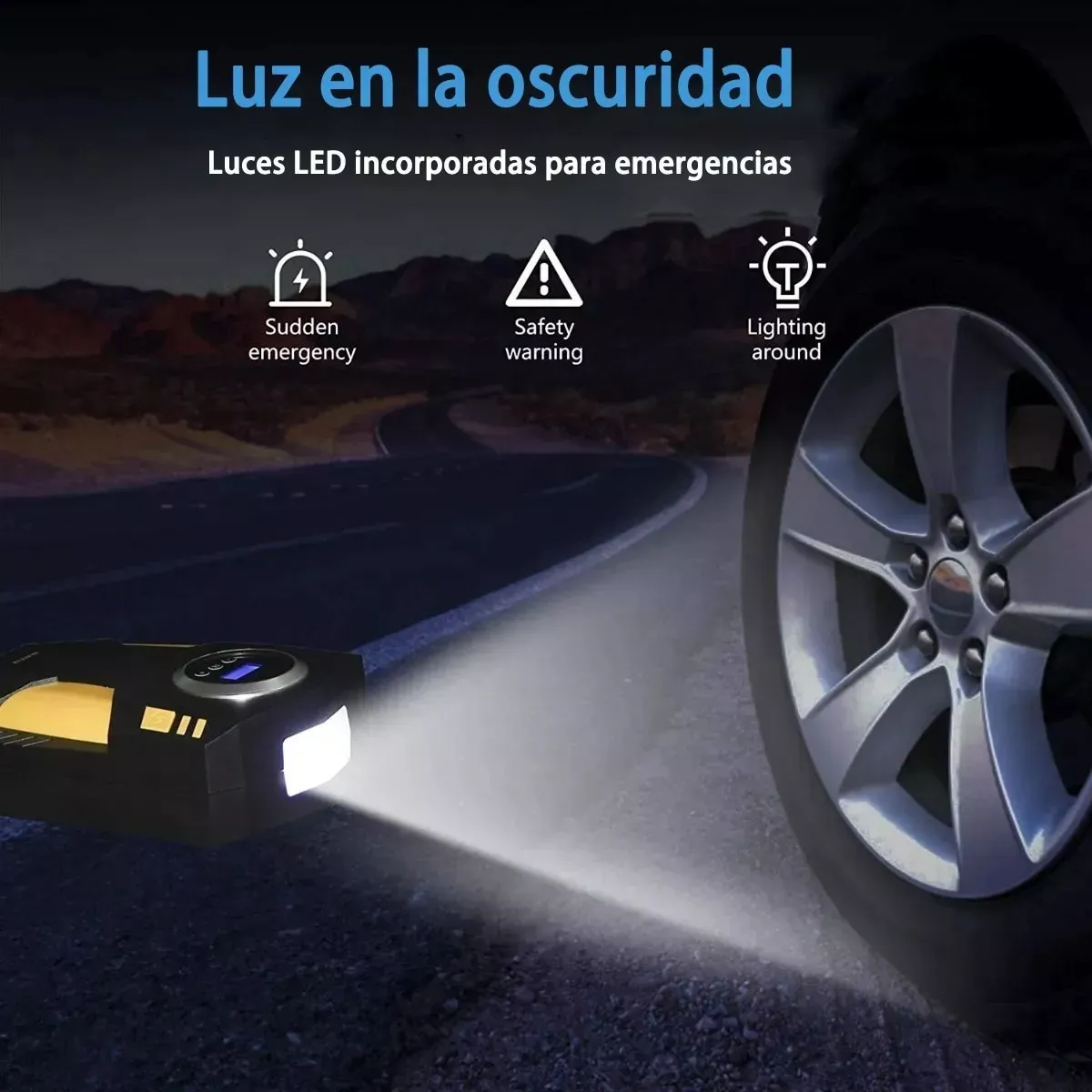 Pantalla Digital Inflador De Llantas Portatil Para Auto.