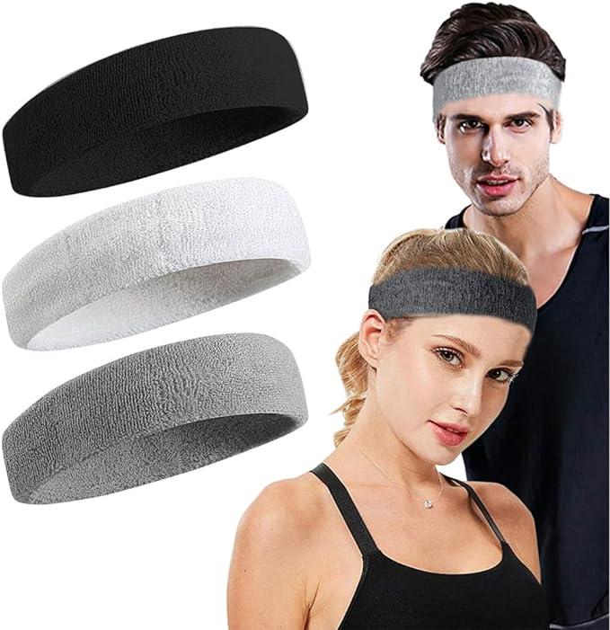 "N/A" SEEKVER Banda Deportiva para Cabeza,Yoga Pañuelo Entrenamiento,3 Uds.