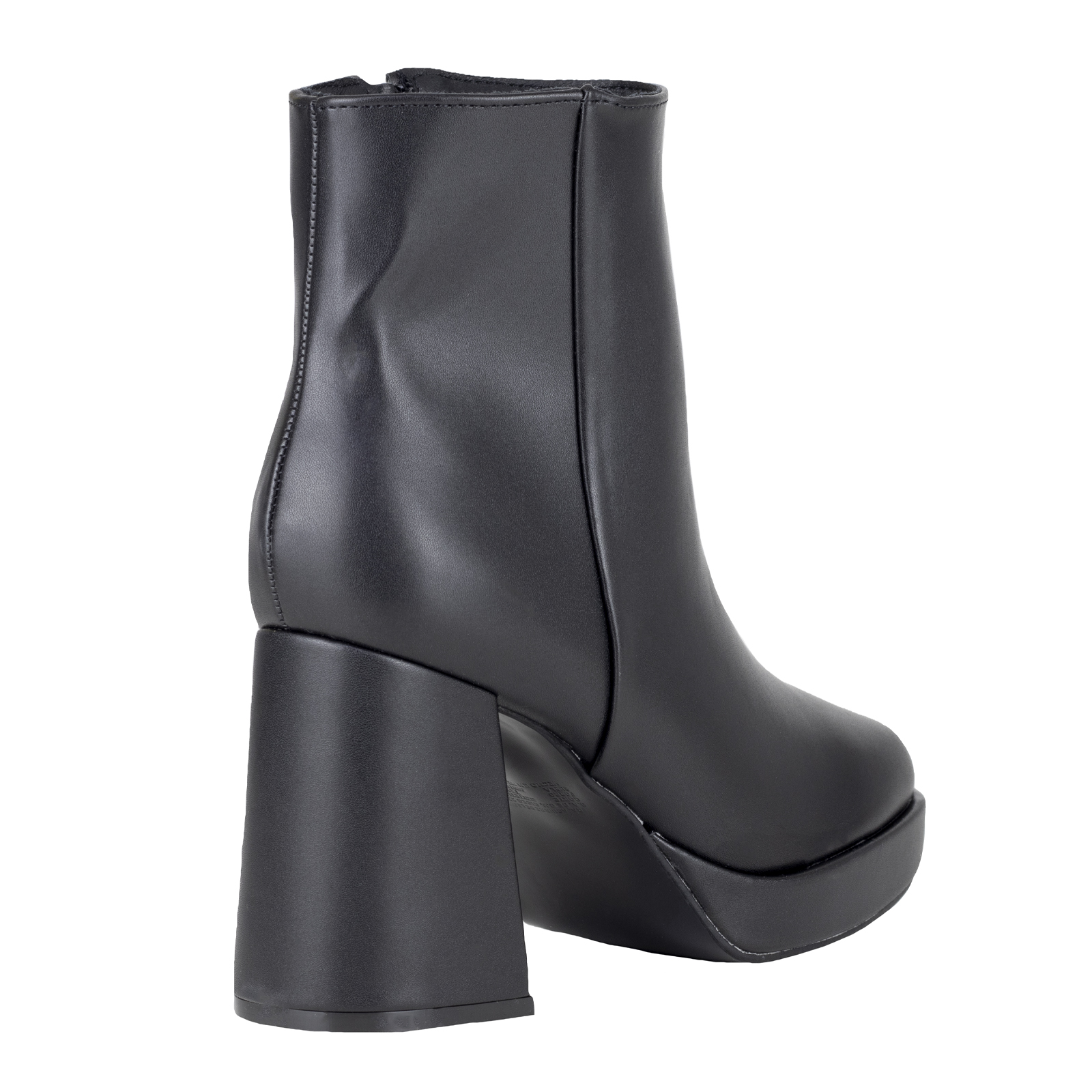 Botines Con Tacón Para Mujer Lady Paulina 25501 Negro Cierre +10cm.