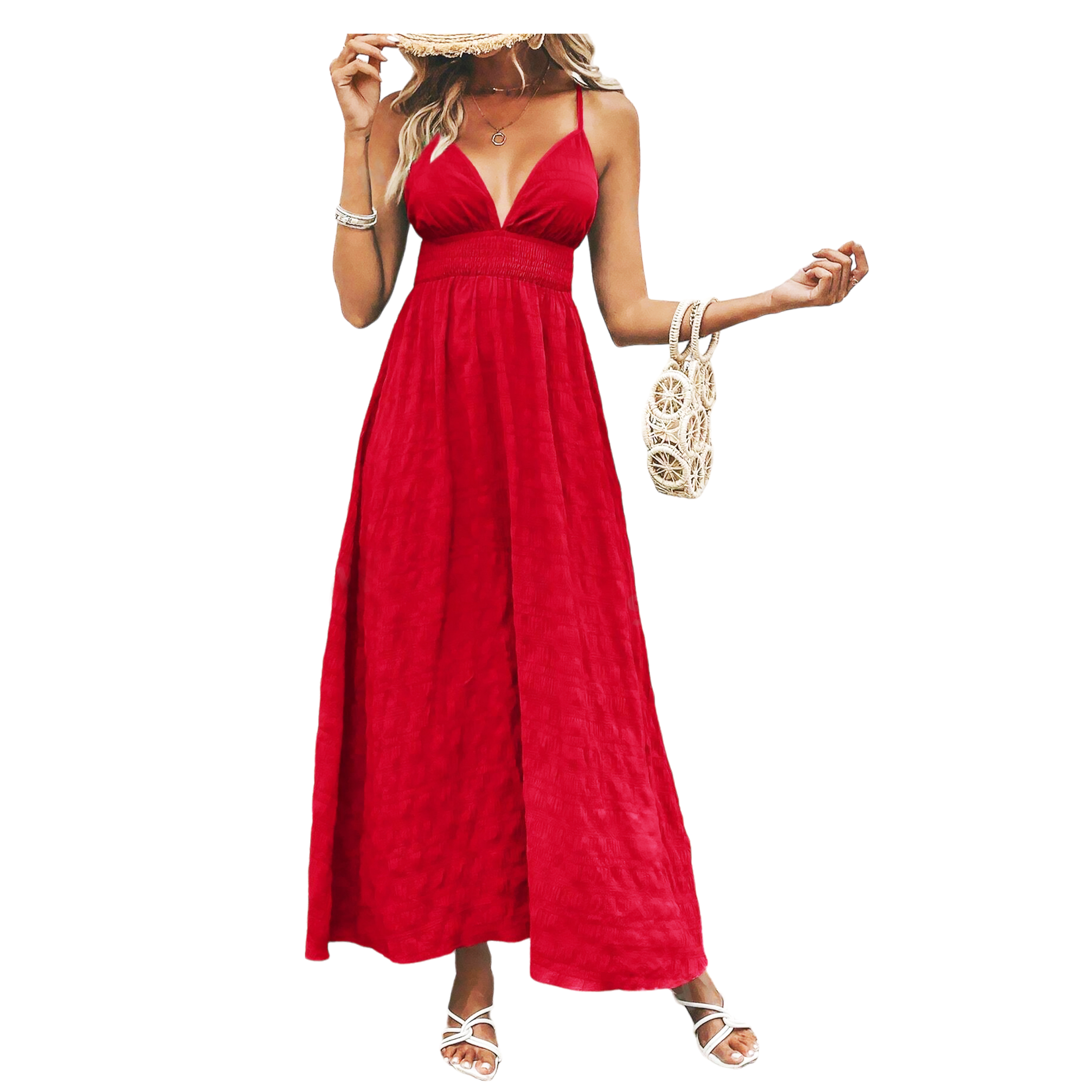 Maxi Vestido Largo De Playa Casual De Fiesta  Bohemio Mujer