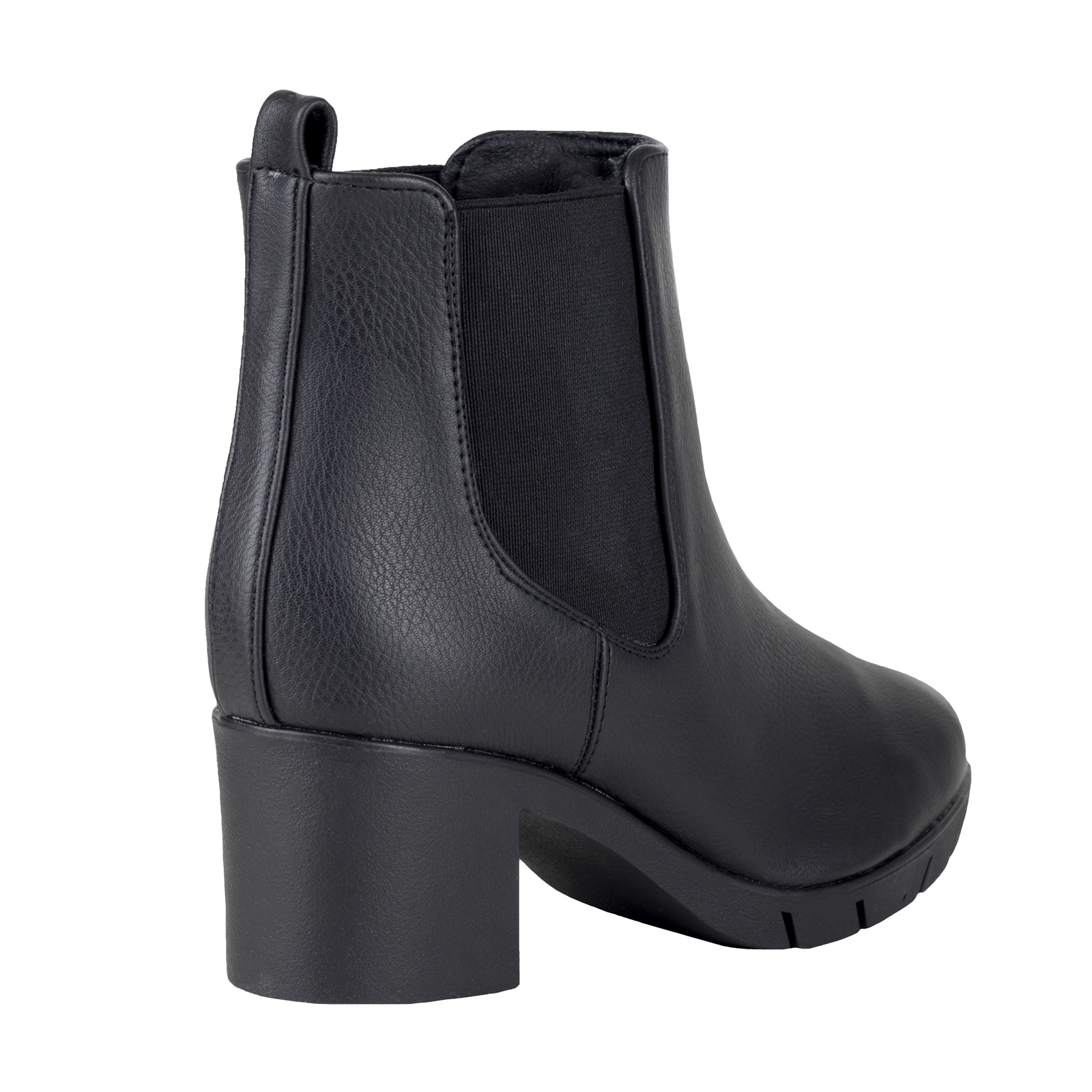 Botin Negro Chelsea Mujer Con Tacon Lady Paulina 24812 +6cm.