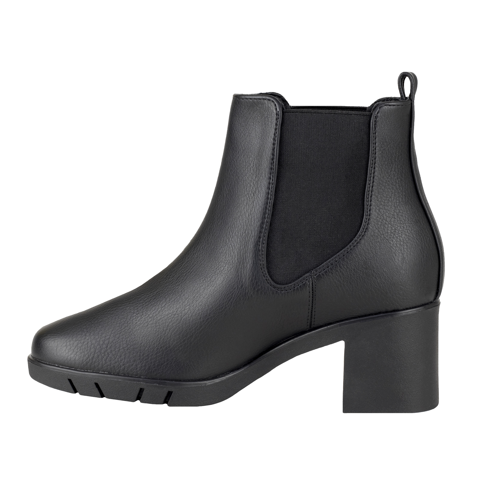 Botin Negro Chelsea Mujer Con Tacon Lady Paulina 24812 +6cm.