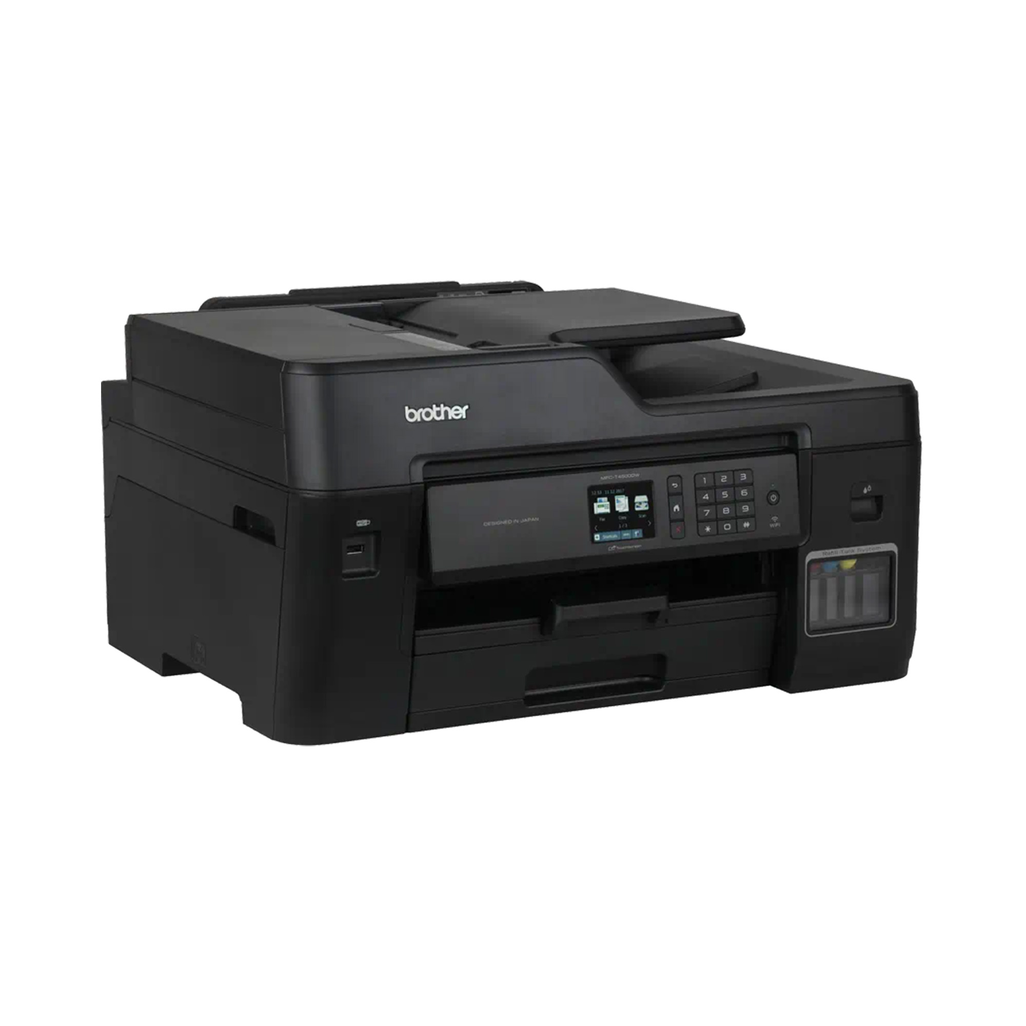 Impresora Multifuncional Brother InkBenefit Tank MFC-T4500DW, Sistema de Tinta Continua, USB, Ethernet, Wi-Fi, Dúplex, 35 ppm Negro, 27 ppm Color.