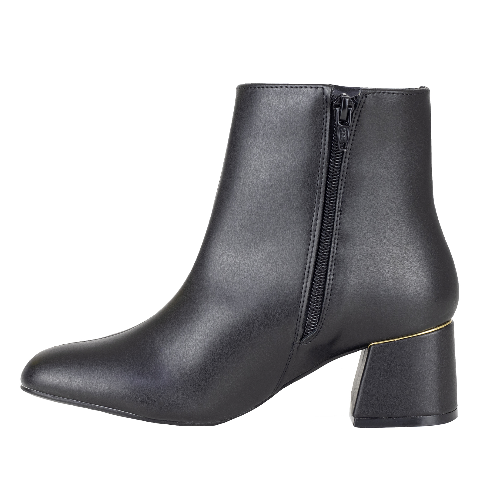 Botin Negro Vestir Con Tacón Para Mujer Lady Paulina 26001 Confort.