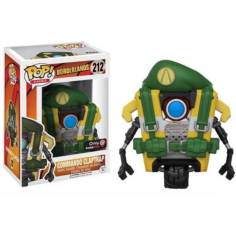 Funko Pop Figura Borderlands Commando Claptrap 212 Gamestop.