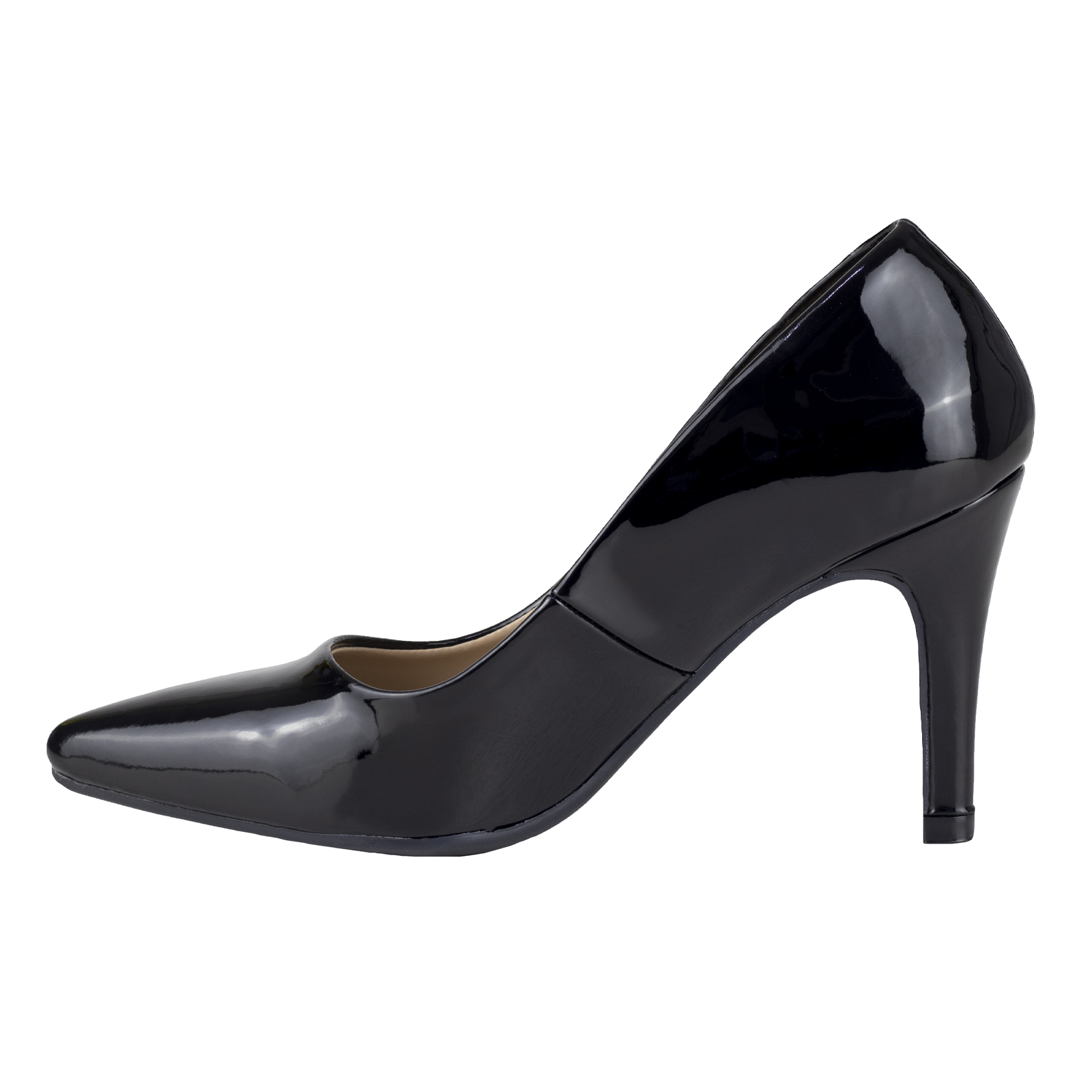 Zapatillas De Vestir Mujer Lady Paulina 17001 Negro Charol.