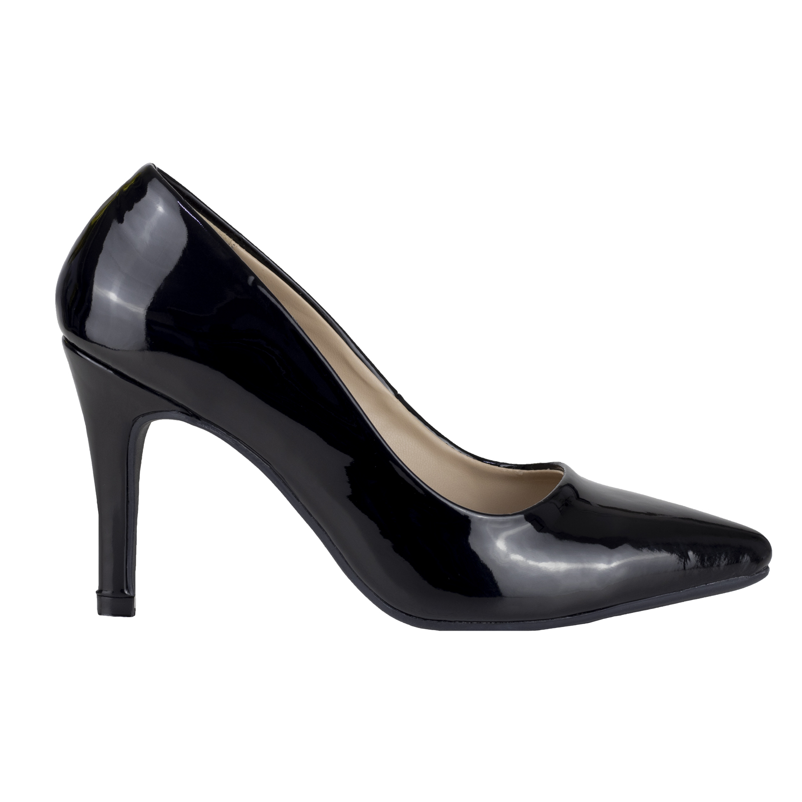 Zapatillas De Vestir Mujer Lady Paulina 17001 Negro Charol.