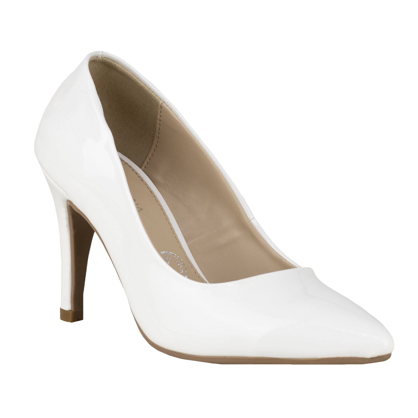 Zapatillas De Vestir Lady Paulina Mujer 17001 Latte Charol.