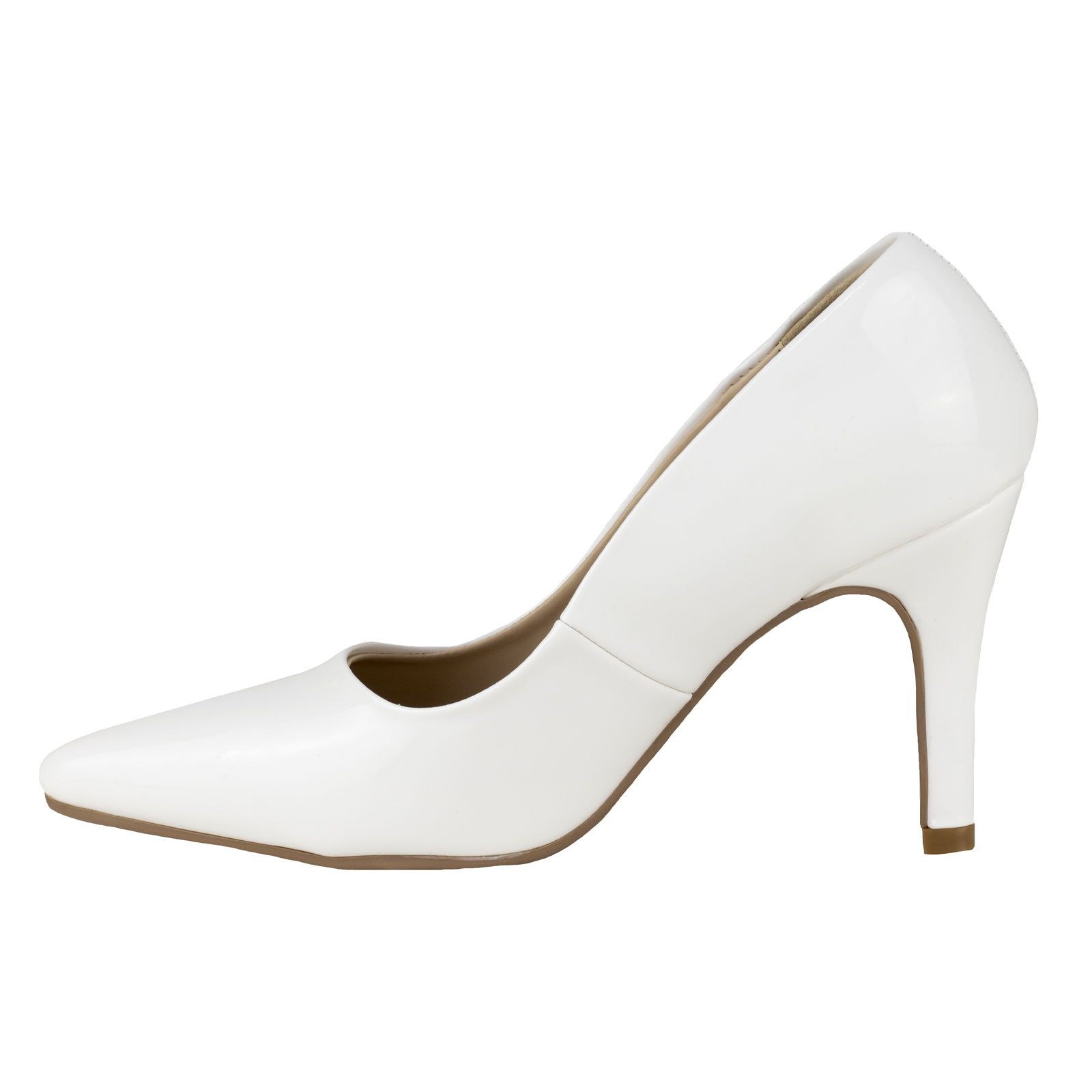 Zapatillas De Vestir Lady Paulina Mujer 17001 Latte Charol.