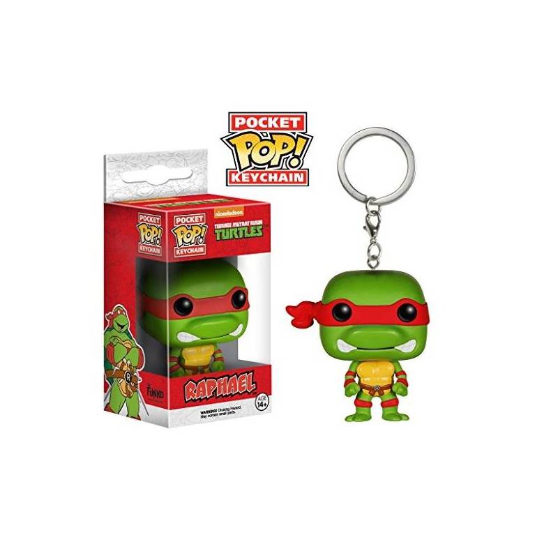 Funko Pop Llavero Keychain Figura Acción TMNT Raphael.