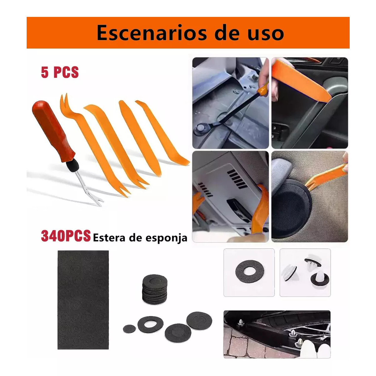 Grapas Automotrices 1815 Pzs Con Quita Grapas Molduras.