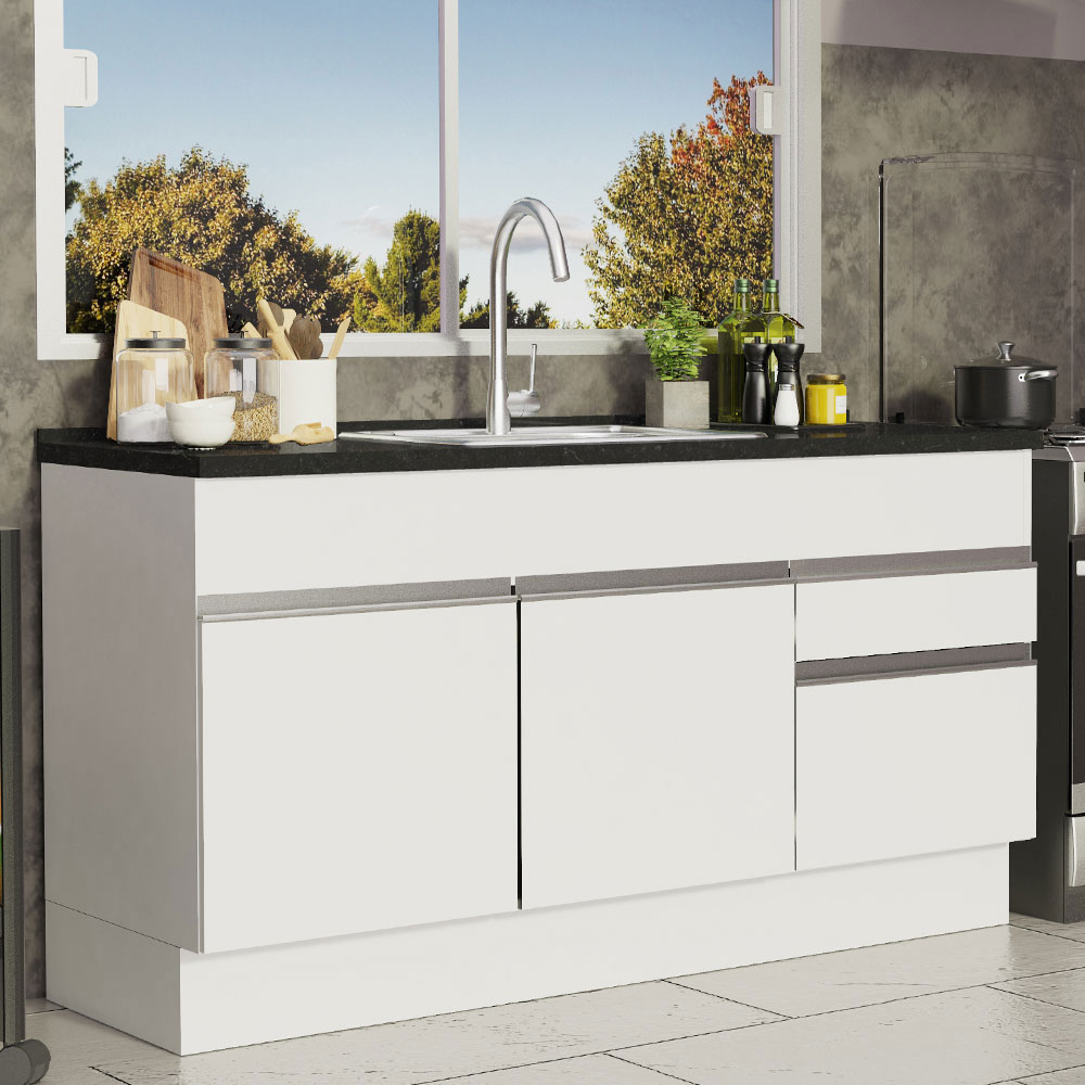 Mueble para Tarja Madesa Glamy 150cm Sin Encimera y Tarja BB.