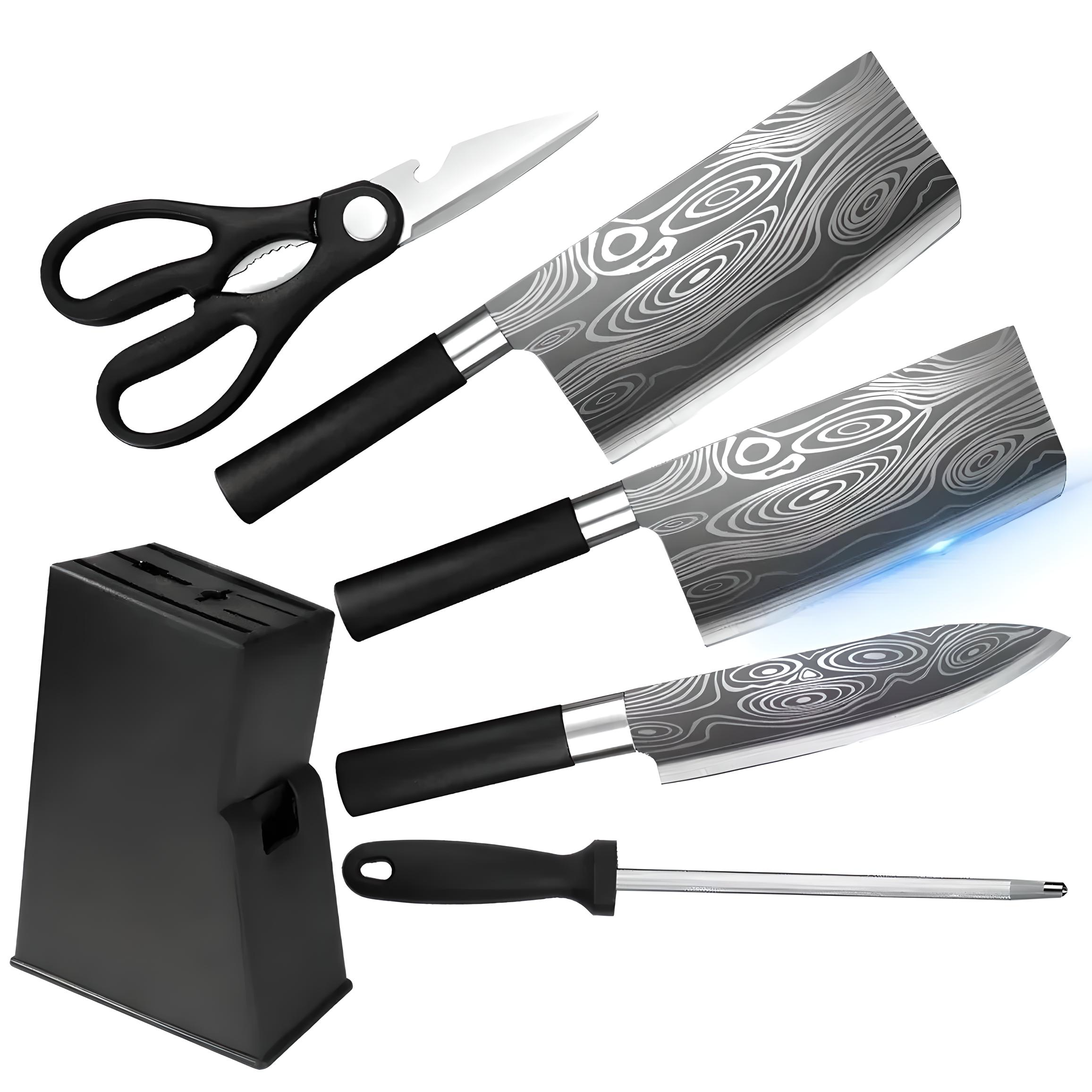 Juego de cuchillo L4-31 chef profesional acero inoxidable.