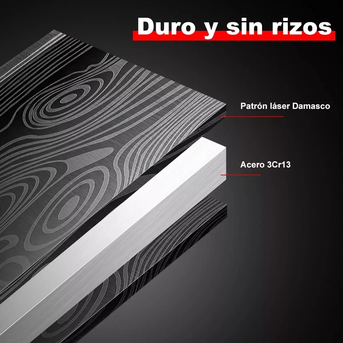 Juego de cuchillo L4-31 chef profesional acero inoxidable.