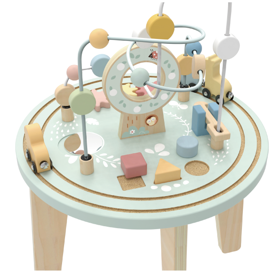 Mesa De Actividades De Madera Para Niños Educativa Didactica.